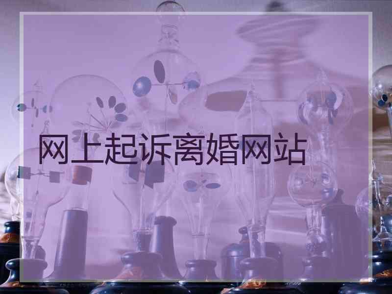 网上起诉离婚网站