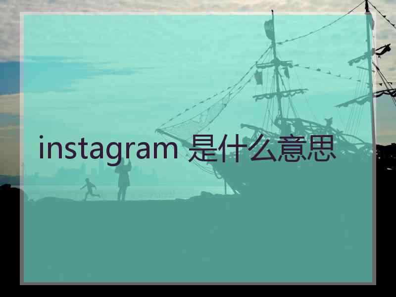 instagram 是什么意思